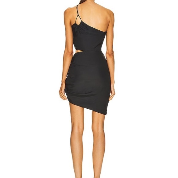 GAUGE81
'midori' One-shoulder Mini Black Dress With Cut-out Detail In Silk Woman - Picture 3 of 7